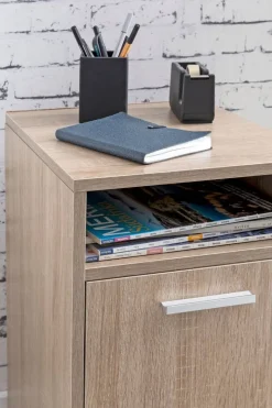 Rollcontainer braun Spanplatte B/H/T: ca. 33x60x38 cm