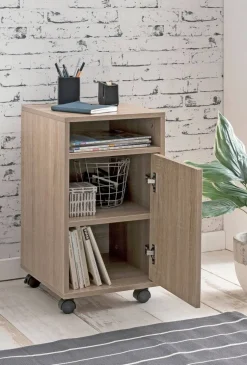 Rollcontainer braun Spanplatte B/H/T: ca. 33x60x38 cm