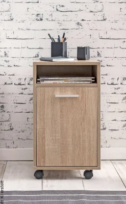 Rollcontainer braun Spanplatte B/H/T: ca. 33x60x38 cm