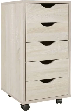 Rollcontainer braun Spanplatte B/H/T: ca. 33x64x38 cm
