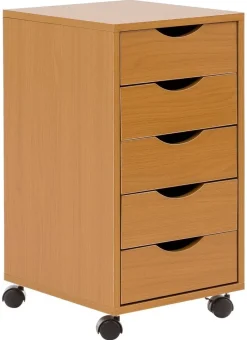 Rollcontainer braun Spanplatte B/H/T: ca. 33x64x38 cm