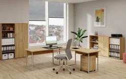 Rollcontainer Eiche Artisan Nachbildung B/H/T: ca. 38x57x39 cm