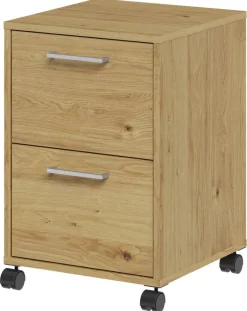 Rollcontainer Eiche Artisan Nachbildung B/H/T: ca. 38x57x39 cm