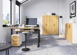 Rollcontainer 4251-559 Eiche Grand-Son Nachbildung weiß B/H/T: ca. 42x61x49 cm