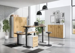 Rollcontainer 4251-559 Eiche Grand-Son Nachbildung weiß B/H/T: ca. 42x61x49 cm