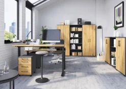 Rollcontainer 4251-564 Eiche Grand-Son Nachbildung Graphit B/H/T: ca. 42x61x49 cm
