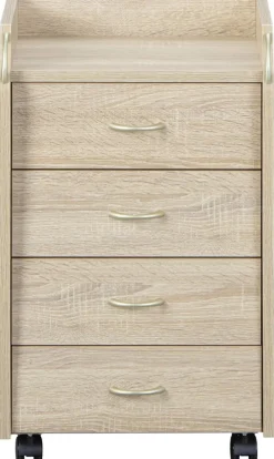 Rollcontainer Novi Eiche Sonoma Nachbildung B/H/T: ca. 40x65x36 cm