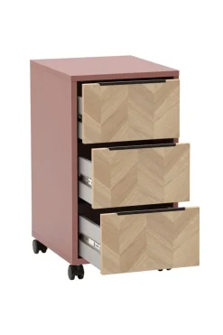 Rollcontainer Piazza braun B/H/T: ca. 32,6x59,7x39,1 cm