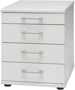 Rollcontainer Serie 200 perlweiß B/H/T: ca. 41,6x53,4x50 cm