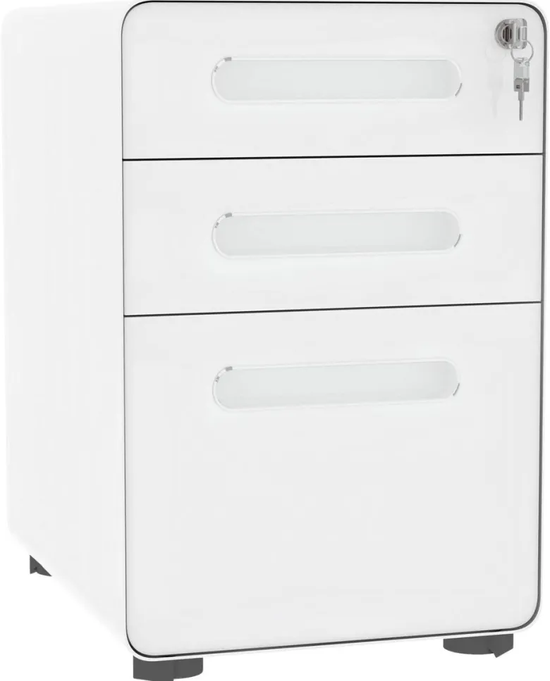 Rollcontainer 924-007WT weiß B/H/T: ca. 39x59x48 cm