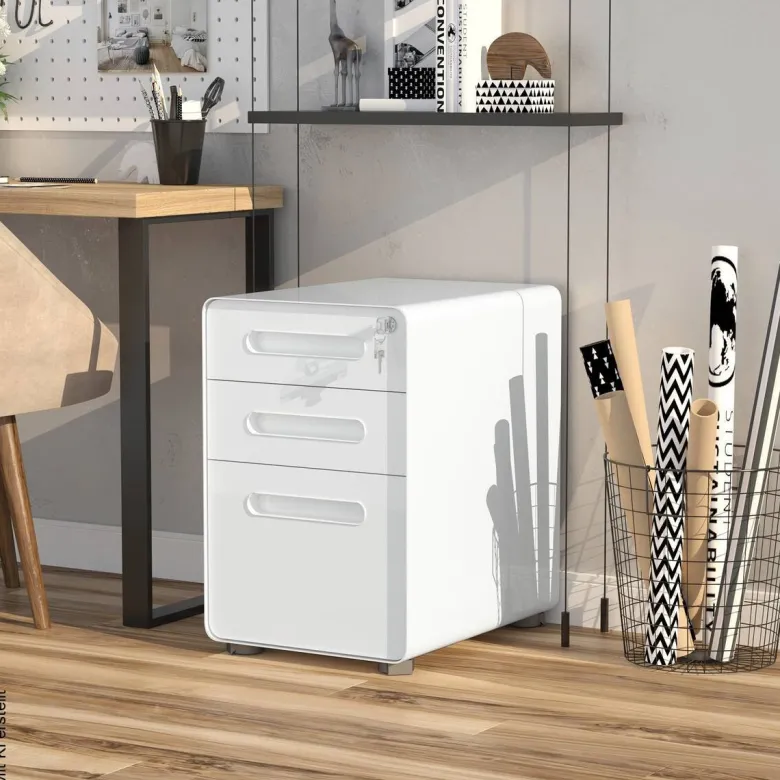 Rollcontainer 924-007WT weiß B/H/T: ca. 39x59x48 cm