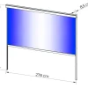 Rollo anthrazit Aluminium B/H/L: ca. 8,5x231,5x278 cm