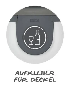 Rotho Abfalleimer weiß B/H/L: ca. 23,5x34x40 cm
