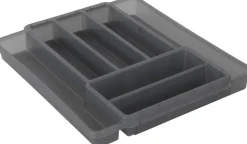 Rotho Besteckkasten DOMINO anthrazit Kunststoff B/H/L: ca. 34,1x5,1x39,7 cm