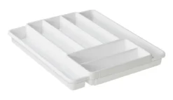 Rotho Besteckkasten DOMINO weiß Kunststoff B/H/L: ca. 34,1x5,1x39,7 cm