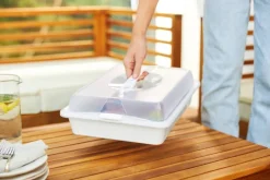 Rotho Party-Butler COOL u. FRESH weiß B/H/L: ca. 29,5x11x43,5 cm