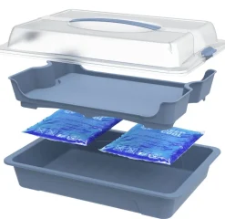 Rotho Party-Butler COOL u. FRESH blau B/H/L: ca. 29,5x11x43,5 cm