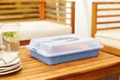 Rotho Party-Butler COOL u. FRESH blau B/H/L: ca. 29,5x11x43,5 cm