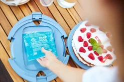 Rotho Tortenglocke COOL u. FRESH blau B/H/L: ca. 34x16x38 cm