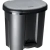 Rotho Treteimer schwarz B/H/L: ca. 32x40,5x39 cm