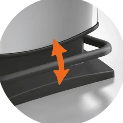 Rotho Treteimer silber B/H/L: ca. 29,5x67,6x35,3 cm