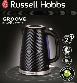Russell Hobbs Edelstahl-Wasserkocher 26380-70 schwarz Edelstahl Edelstahl B/H/T: ca. 22x24x17 cm ca. 1,7 l