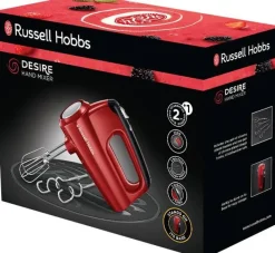 Russell Hobbs Handmixer 24670-56 rot schwarz Kunststoff B/H/L: ca. 8,5x15,9x19,6 cm