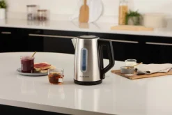 Russell Hobbs Wasserkocher 27380-70 silber schwarz Edelstahl B/H/L: ca. 15,4x24,6x23,5 cm ca. 1,7 l