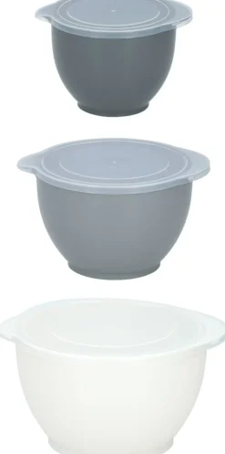 Salatschüsselset 6tlg. weiß