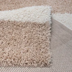 Sanat Hochflorteppich MILANO beige B/L: ca. 80x200 cm