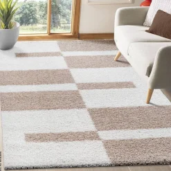Sanat Hochflorteppich MILANO beige B/L: ca. 80x200 cm
