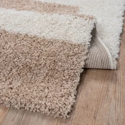 Sanat Hochflorteppich MILANO beige B/L: ca. 80x200 cm