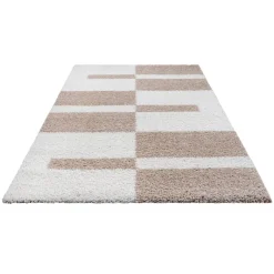 Sanat Hochflorteppich MILANO beige B/L: ca. 80x150 cm