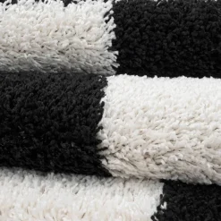 Sanat Hochflorteppich MILANO schwarz B/L: ca. 160x230 cm