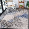 Sanat Outdoorteppich FLORAL grau B/L: ca. 80x200 cm