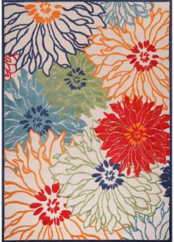 Sanat Outdoorteppich FLORAL bunt B/L: ca. 200x290 cm