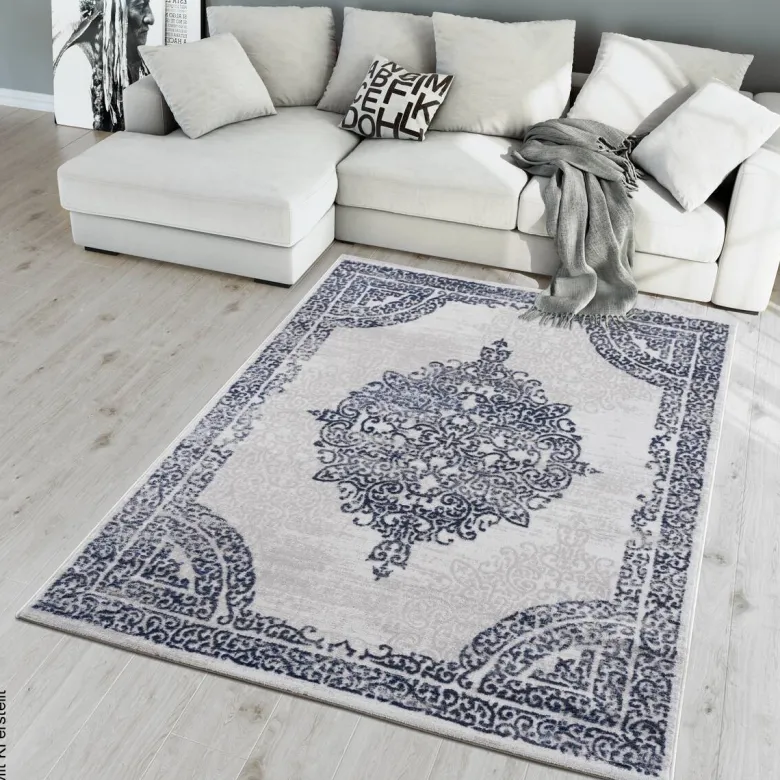 Sanat Teppich Evra hellgrau B/L: ca. 80x150 cm