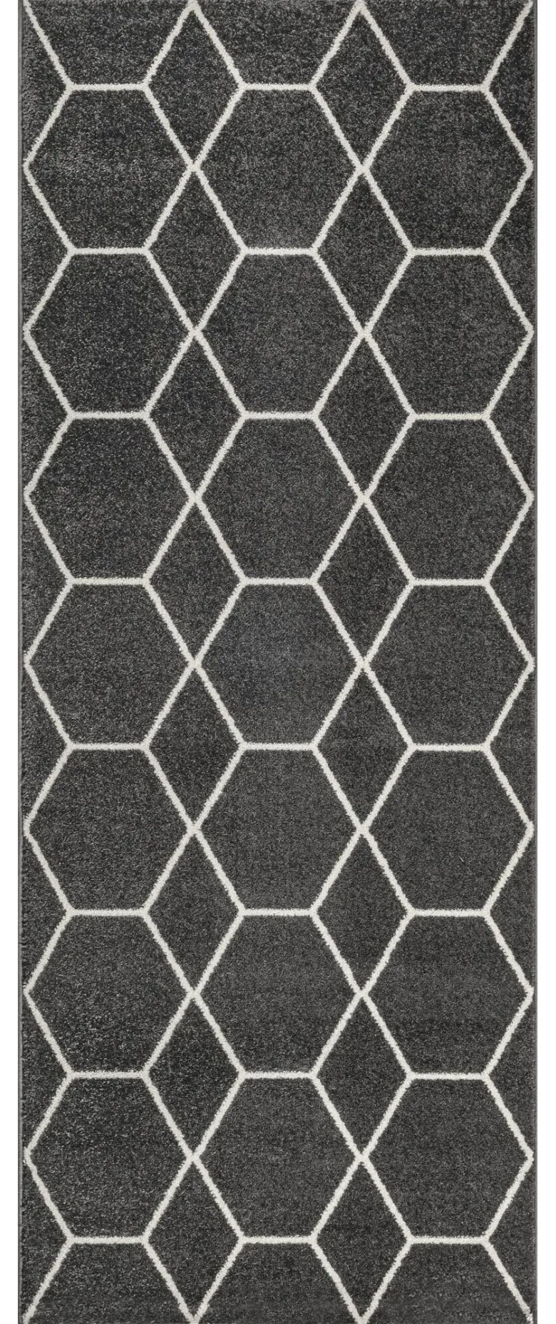 Sanat Teppich Trellis anthrazit B/L: ca. 80x200 cm
