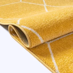 Sanat Teppich Trellis gelb B/L: ca. 80x200 cm