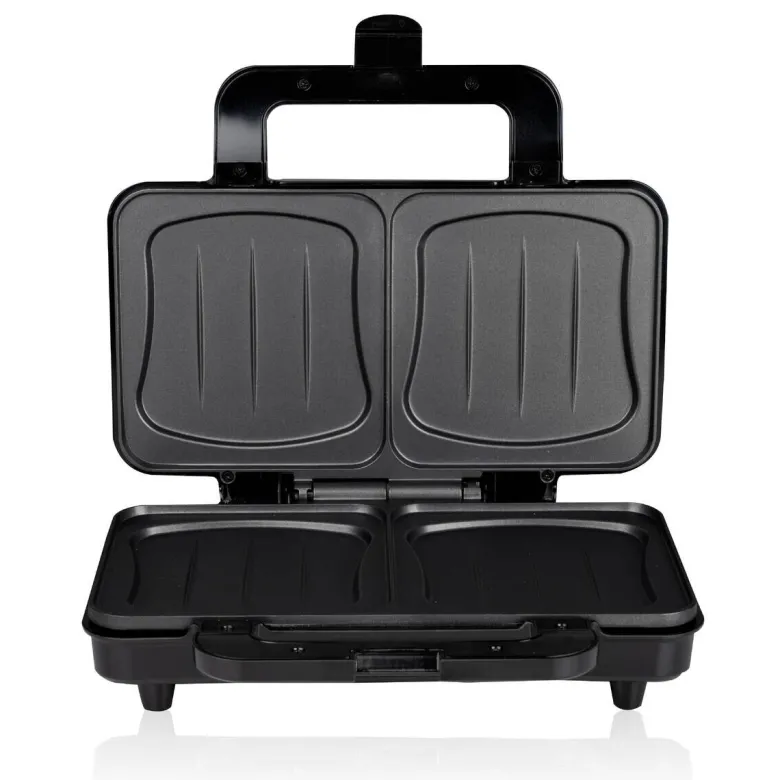 Sandwichtoaster silber schwarz B/H/L: ca. 12x26,5x31,5 cm