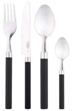 SAN IGNACIO Besteckset Funny black schwarz Edelstahl 24 tlg.