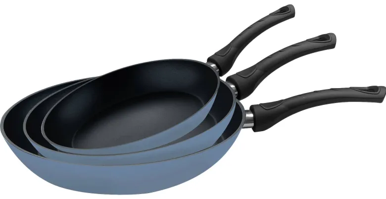 SAN IGNACIO Bratpfannenset NOIA blau Aluminium 3 tlg.