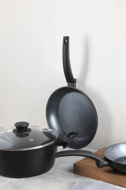 SAN IGNACIO Kochgeschirrset Tormes schwarz Aluminium 4 tlg.