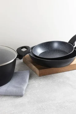 SAN IGNACIO Kochgeschirrset Tormes schwarz Aluminium 4 tlg.