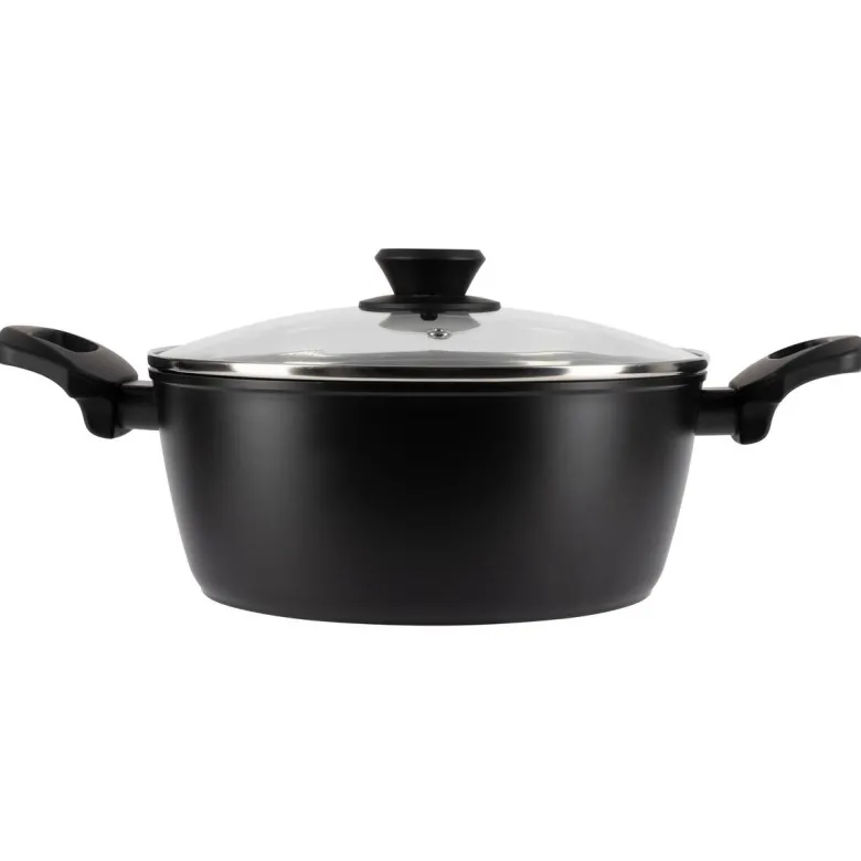SAN IGNACIO Kochgeschirrset Tormes schwarz Aluminium 4 tlg.