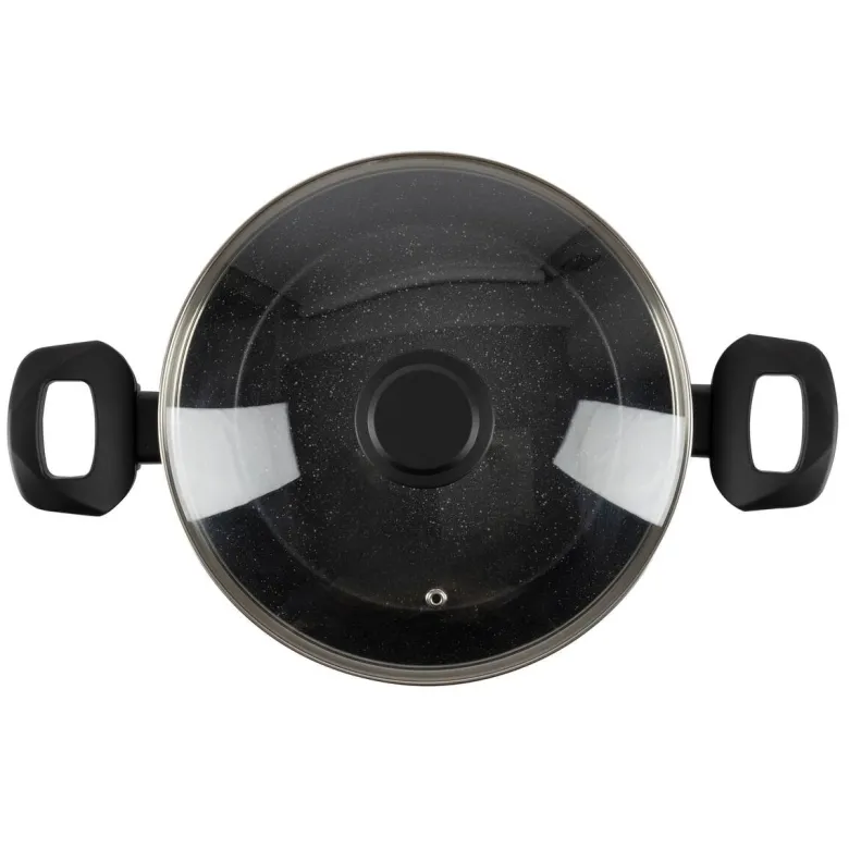 SAN IGNACIO Kochgeschirrset Tormes schwarz Aluminium 4 tlg.