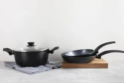 SAN IGNACIO Kochgeschirrset Tormes schwarz Aluminium 4 tlg.