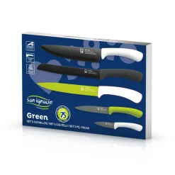 SAN IGNACIO Messerset Green multicolor Edelstahl 5 tlg.