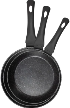 SAN IGNACIO Pfannenset CHERRY schwarz Aluminium 3 tlg.