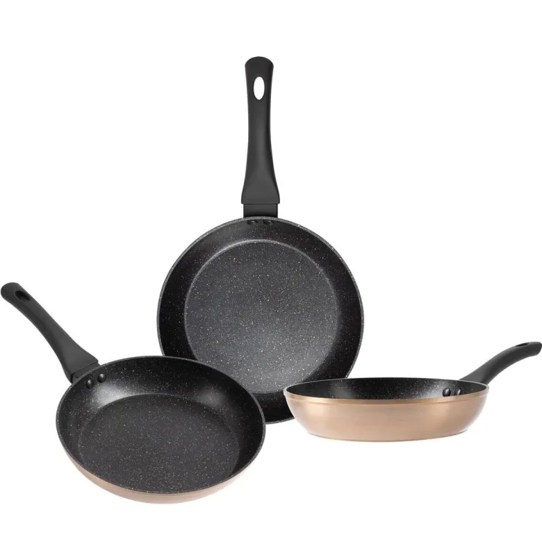 SAN IGNACIO Pfannenset CHERRY schwarz Aluminium 3 tlg.